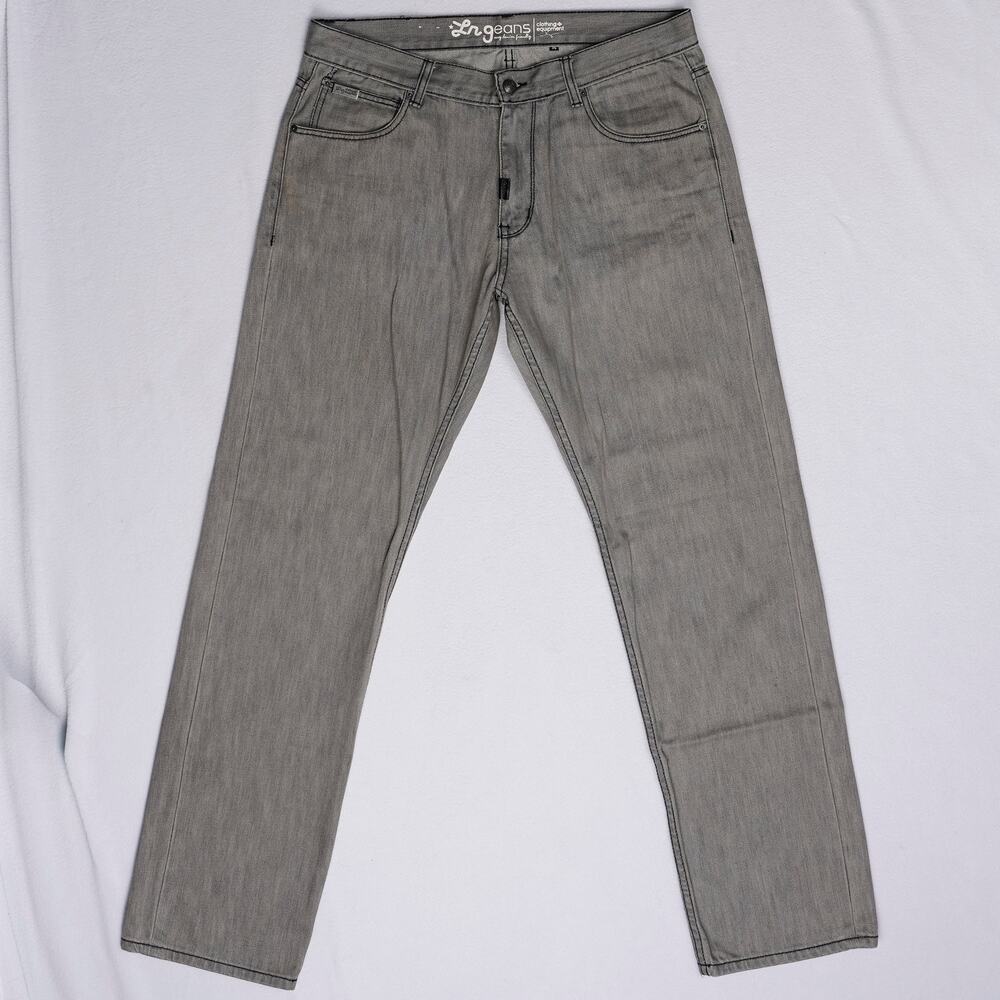 LRG Lifted Research Group Jeans Mens 36x34 Gray Denim Streetwear Cotton